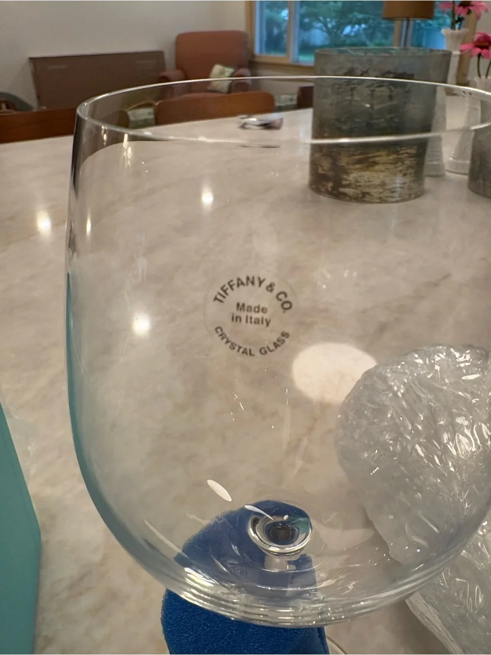 Tiffany & Co. Set of 2 wine glasses New In Box